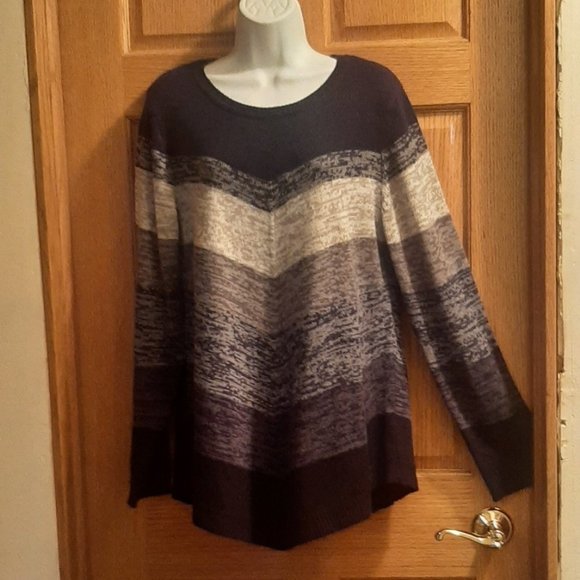 Lightweight Blue and Gray Sweater - Picture 2 of 6
